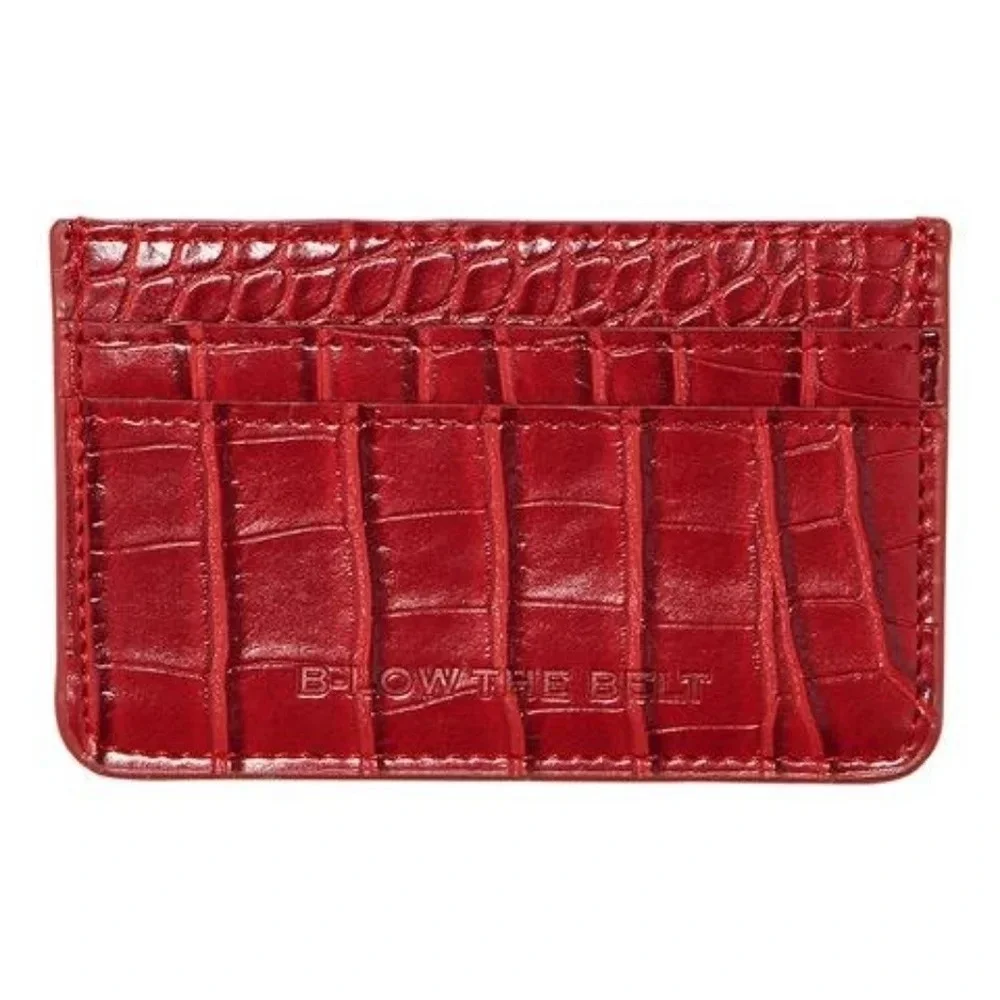 *NWT* B-low the Belt Croc Card Case